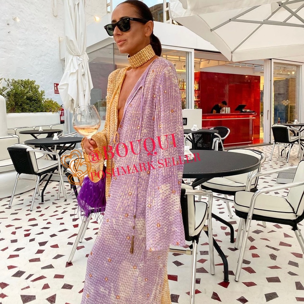 BLOGGERS FAV ZARA MULTICOLORED SEQUIN MIDI DRESS - Picture 7 of 16